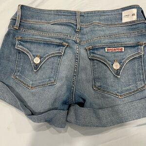 Hudson Croxley mid rise jean shorts cuffed